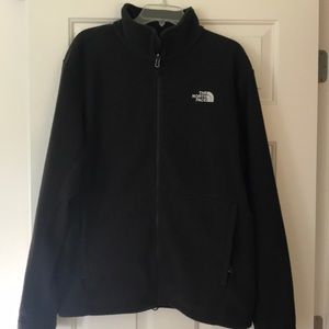 Men's Northface Fleece zip up black Large
